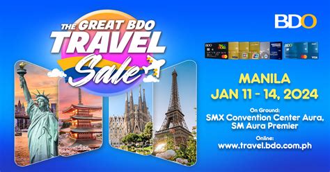 The Great BDO Travel Sale Offers Exclusive Deals to Japan, USA, Europe.